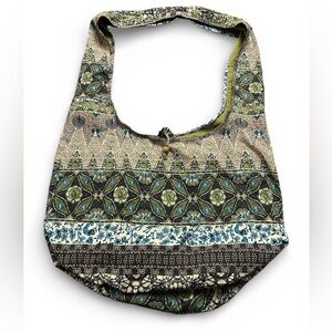 Old Navy Bohemian Patterned Hippie Shoulder Bag Crossbody Tote EUC